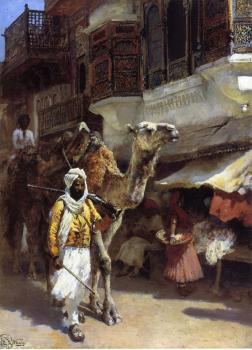 Edwin Lord Weeks : Man Leading a Camel